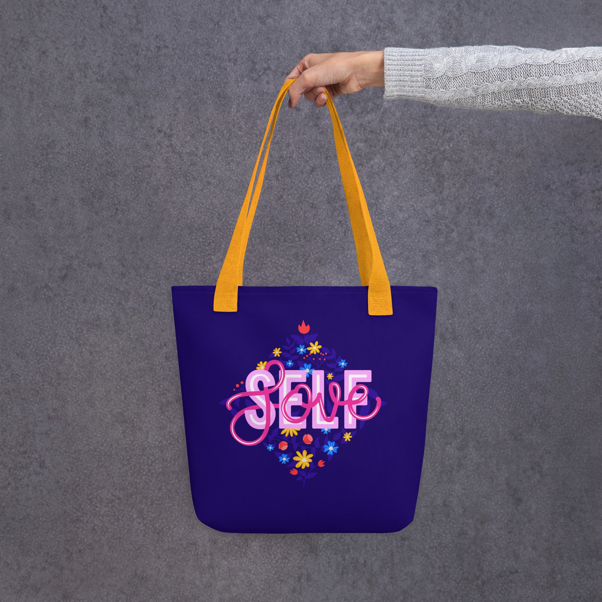 Modern Floral Self Love Tote Bag image 3