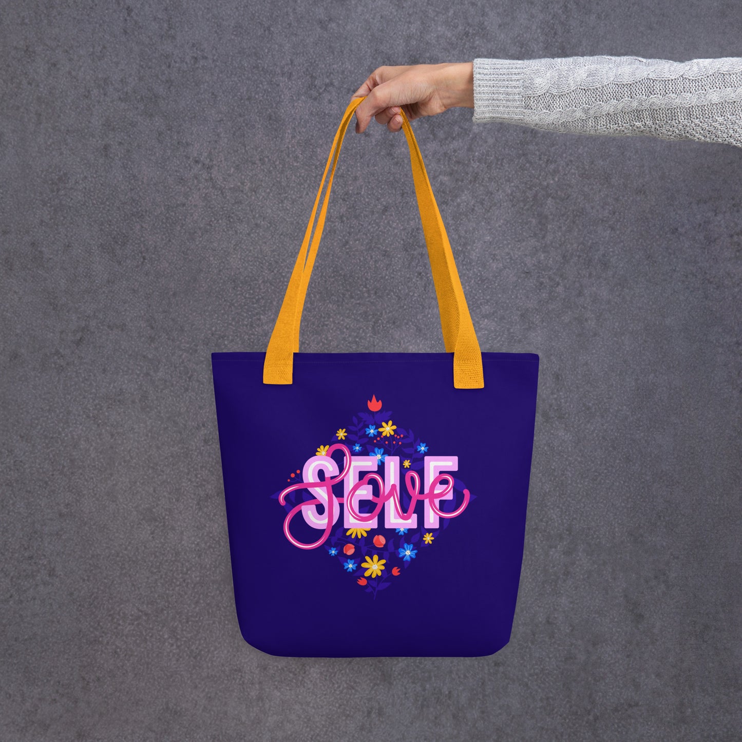 Modern Floral Self Love Tote Bag image 3