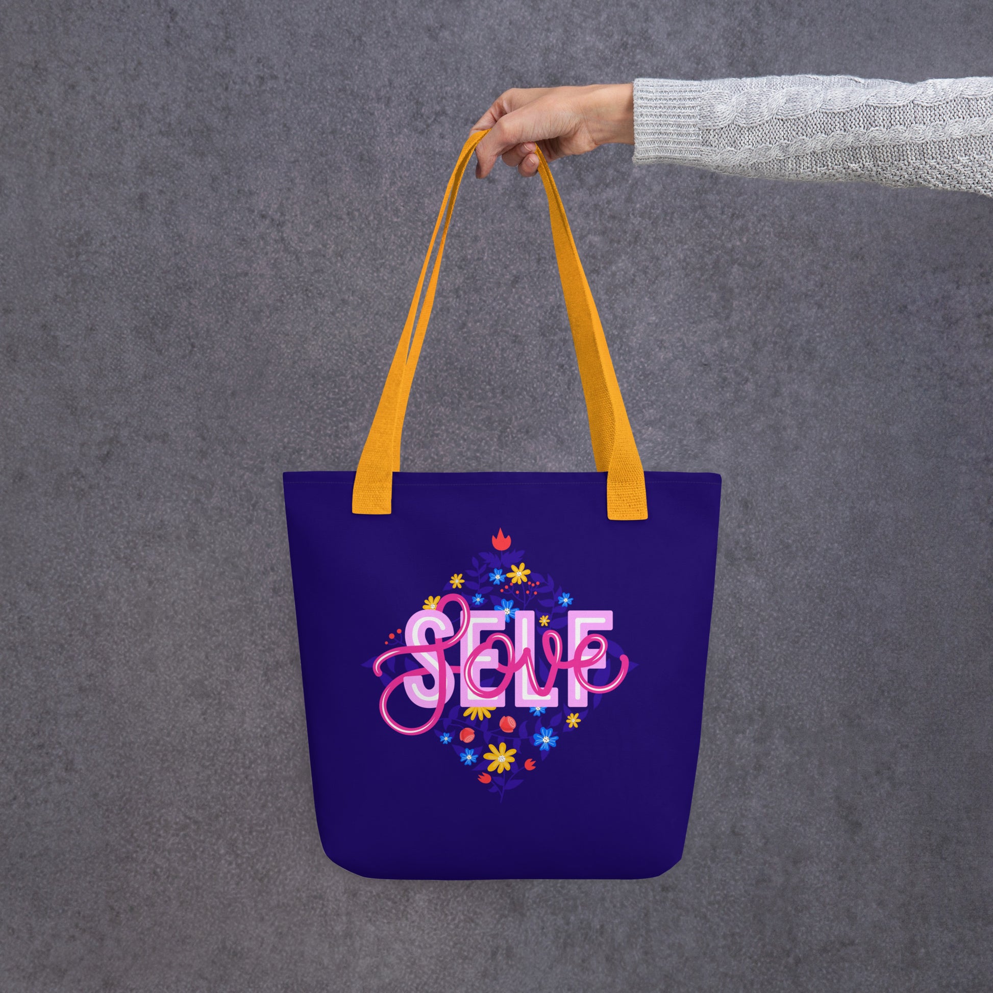 Modern Floral Self Love Tote Bag image 3