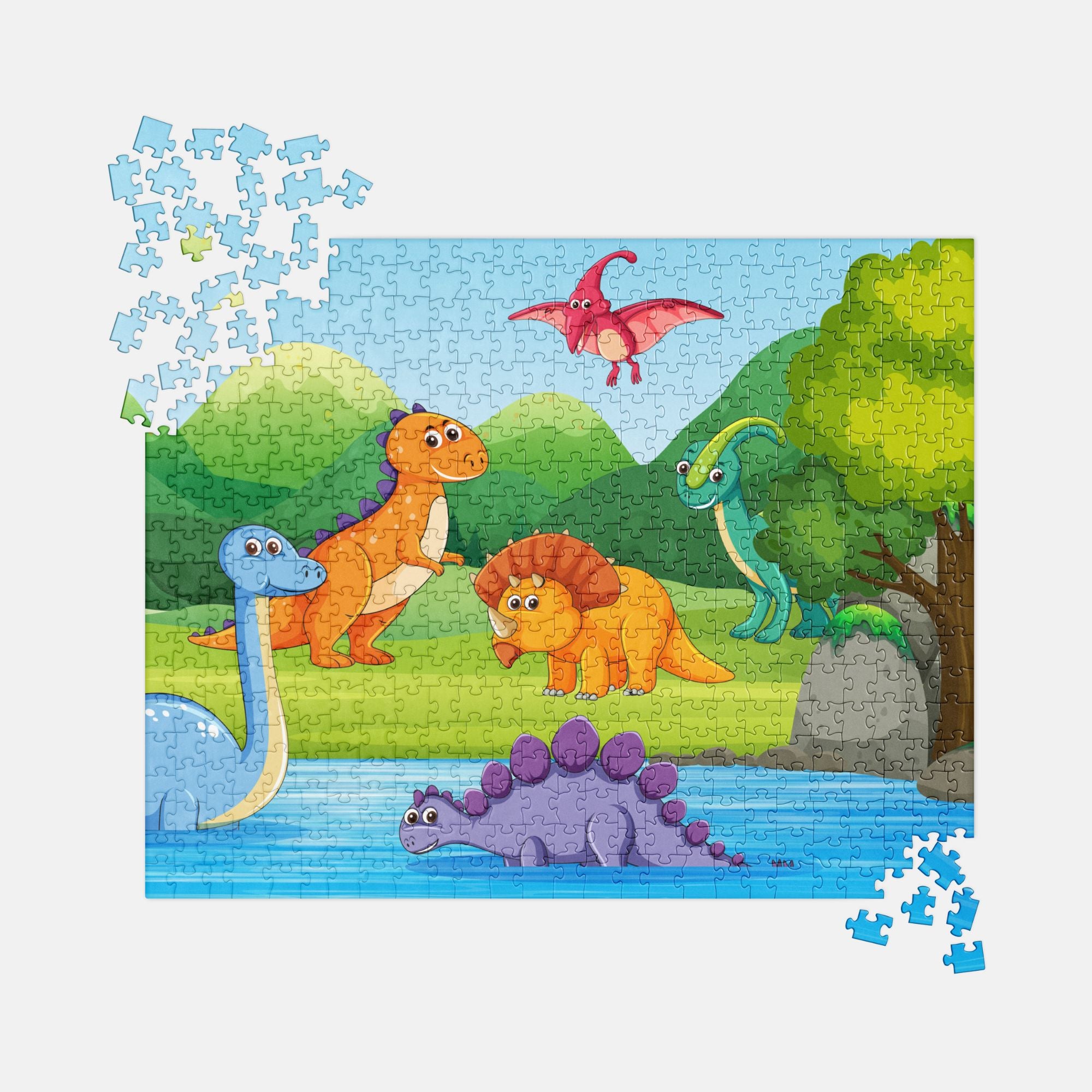 Dinosaur Adventure Land Jigsaw Puzzle image 0