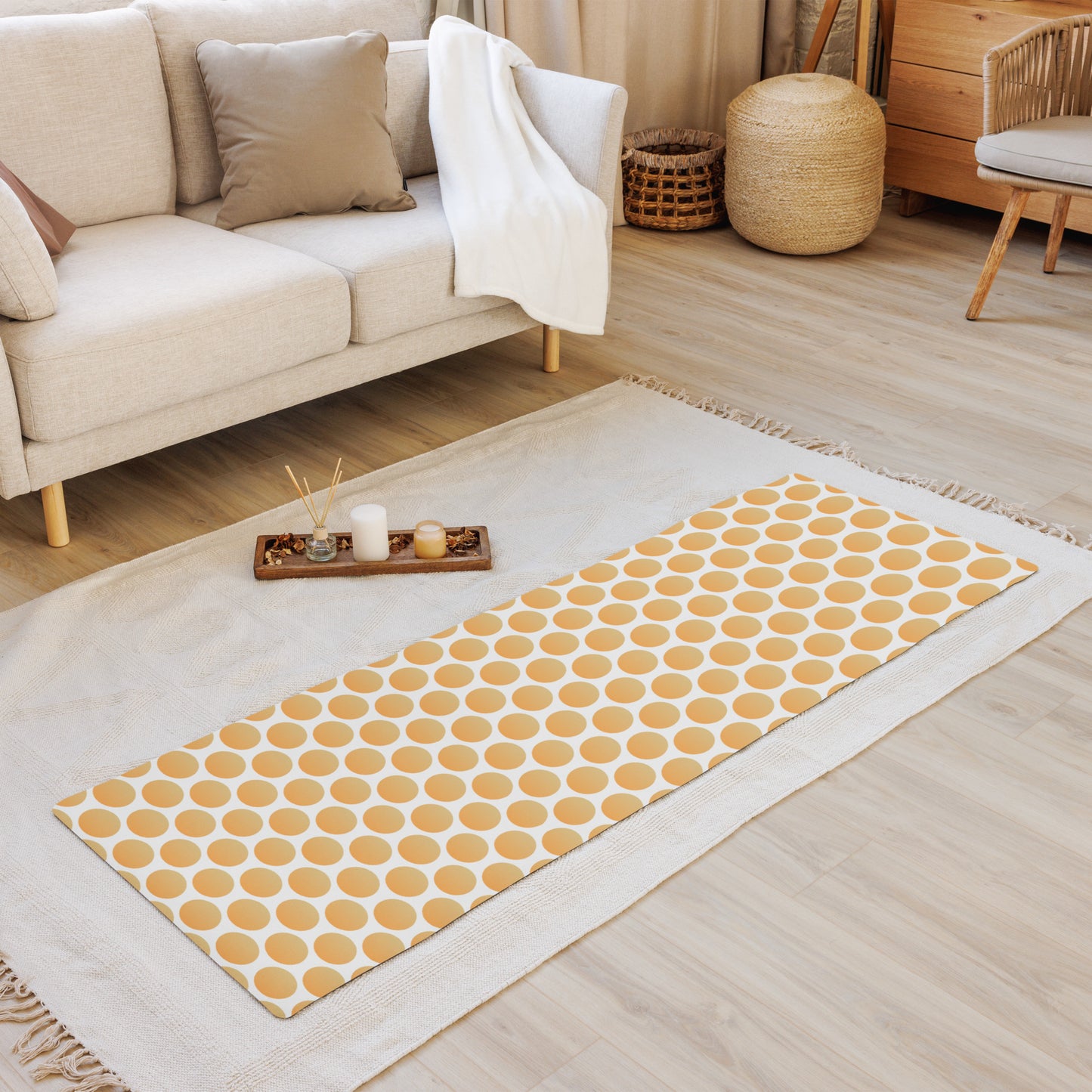 Sunshine Dots Yoga Mat Premium Grip image 1