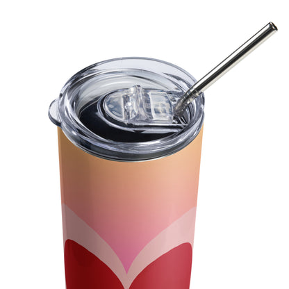 Vibrant 3D Heartbeat Tumbler image 5
