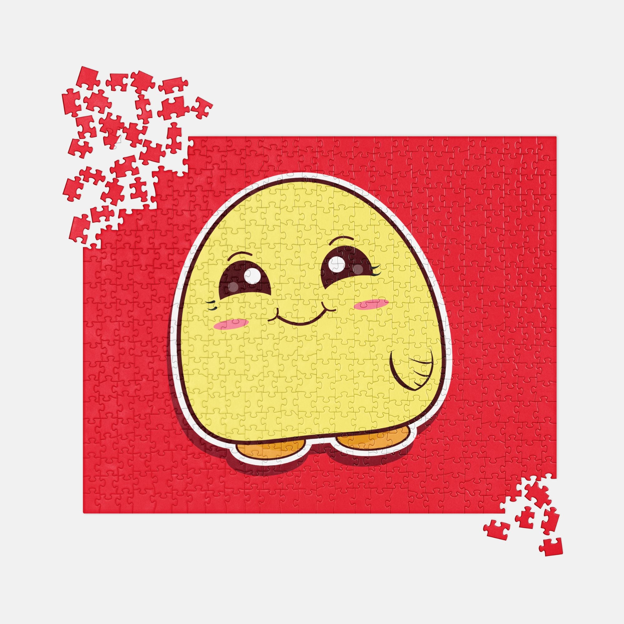 Cute Yellow Blob Jigsaw Puzzle image 0