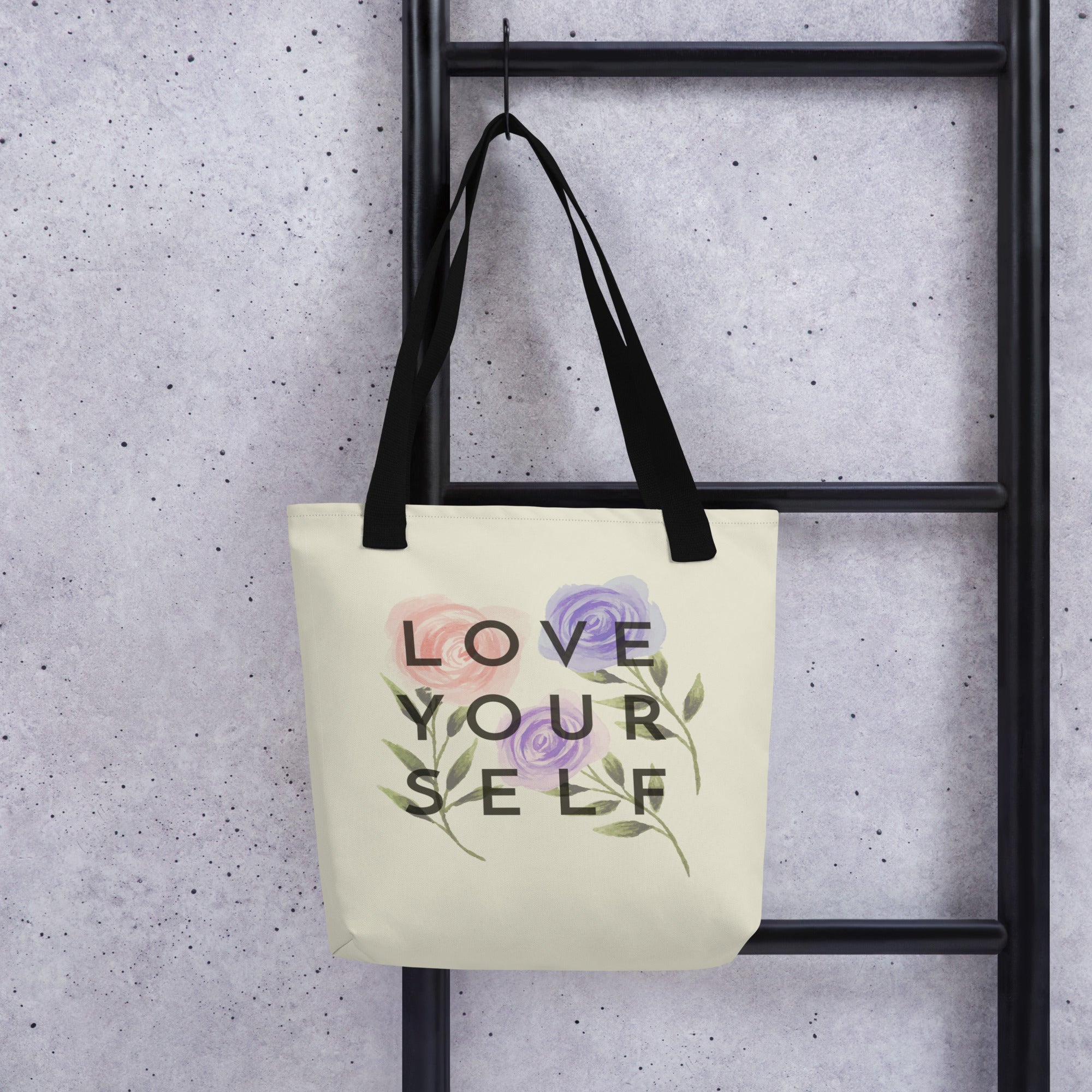 Bloom and Love Yourself Tote Bag image 1