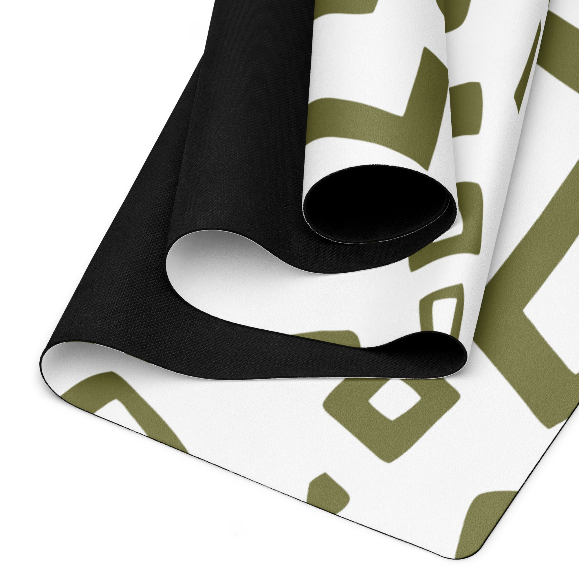 Olive Motif Yoga Mat Soft and Comfort image 4