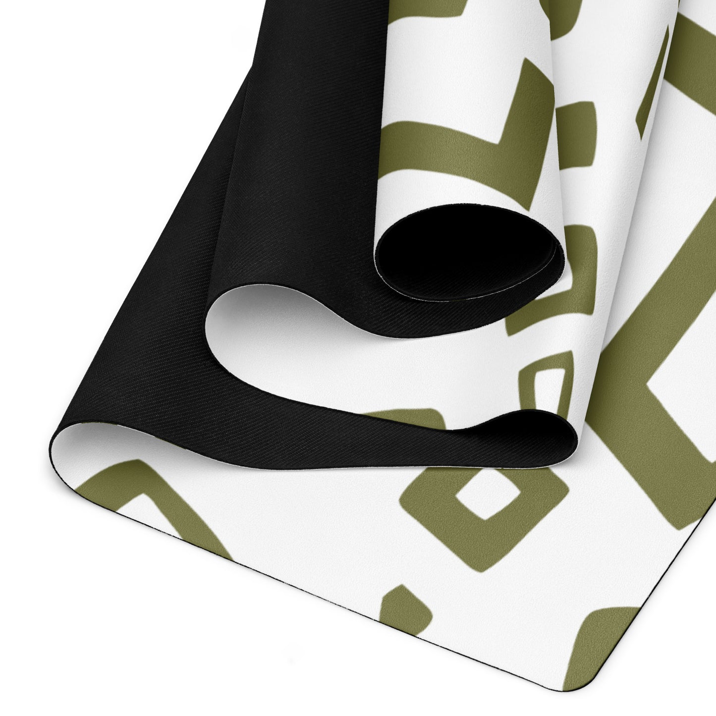 Olive Motif Yoga Mat Soft and Comfort image 4