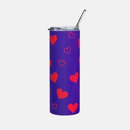Sweetheart Purple Love Tumbler image 0