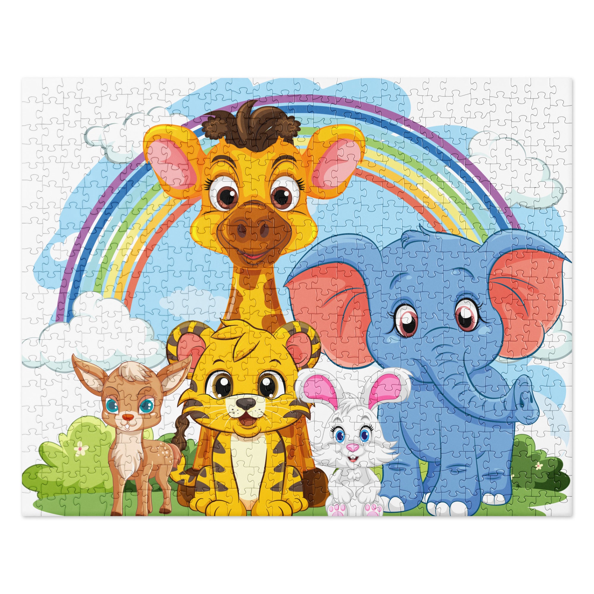 Rainbow Jungle Pals Jigsaw Puzzle image 2