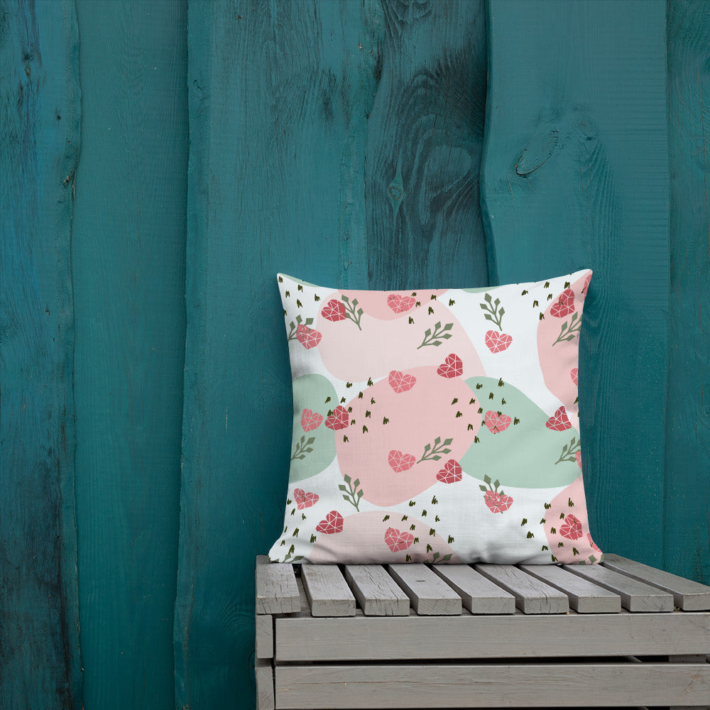 Love Pattern Heart Pillow - 18×18 image