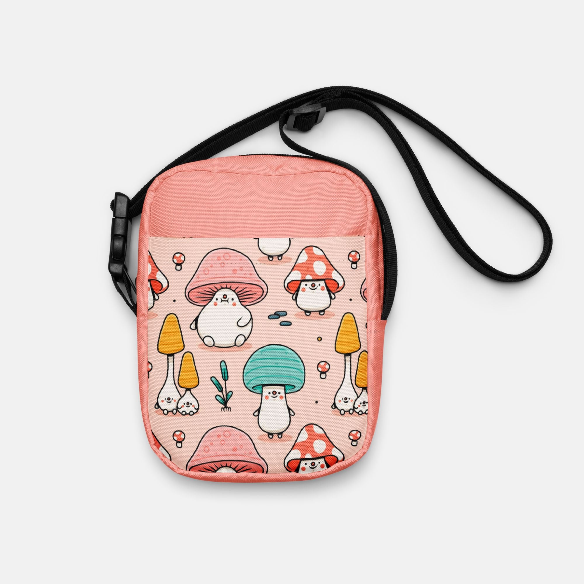 Playful Peach Mushroom Crossbody Bag image 0