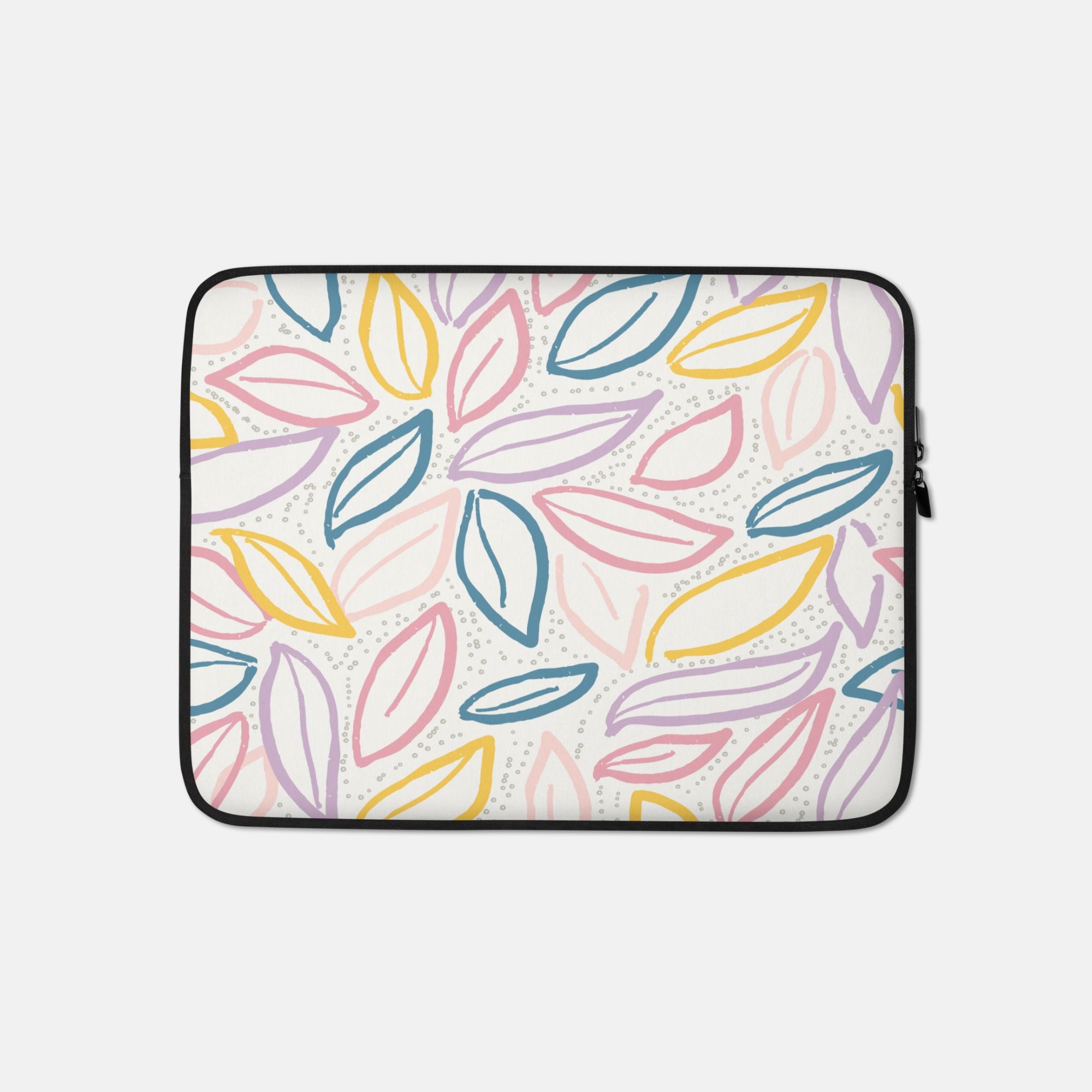 Pastel Leaf Laptop Sleeve image 0