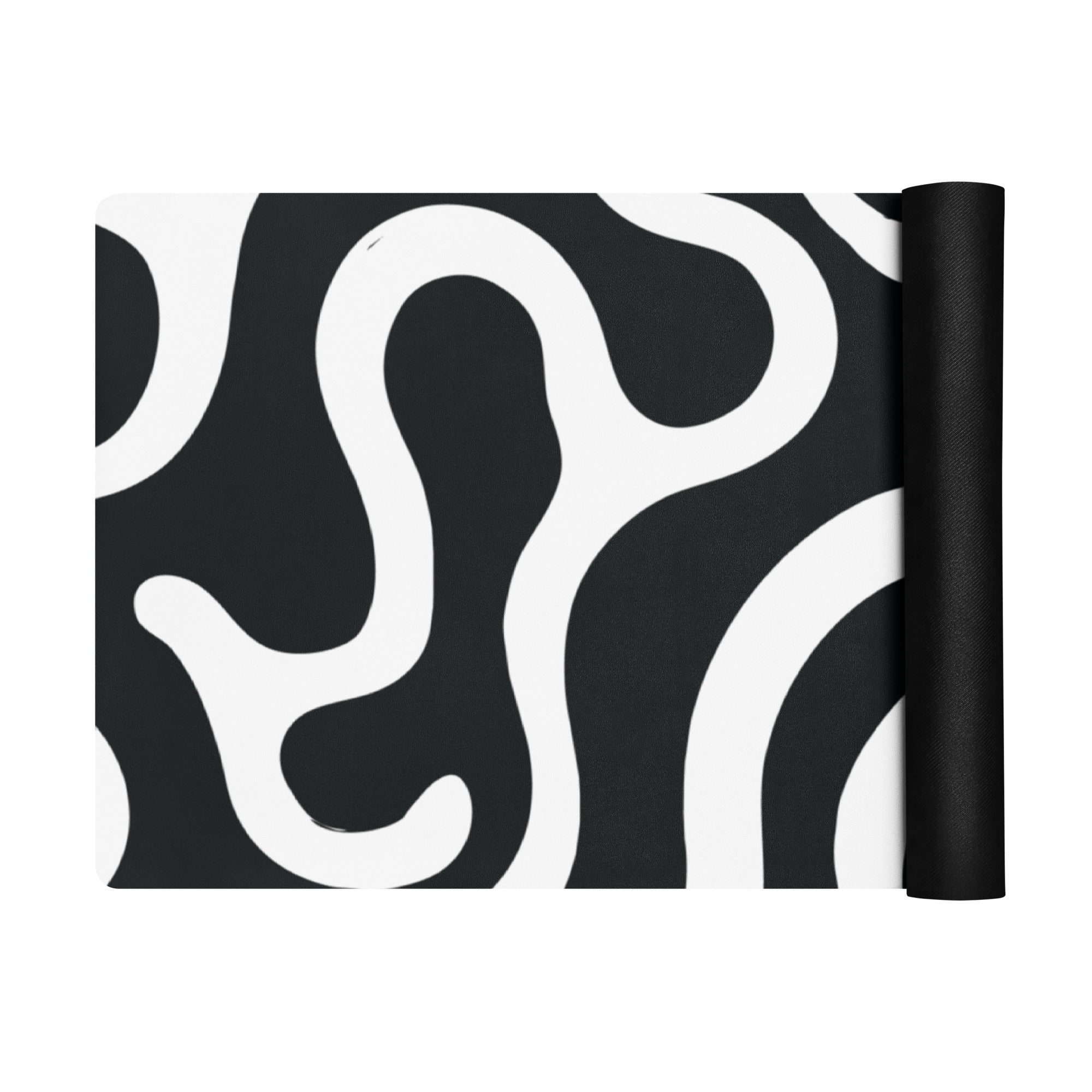 Black and White Lines Yoga Mat Stylish and Functional Comfort image 9