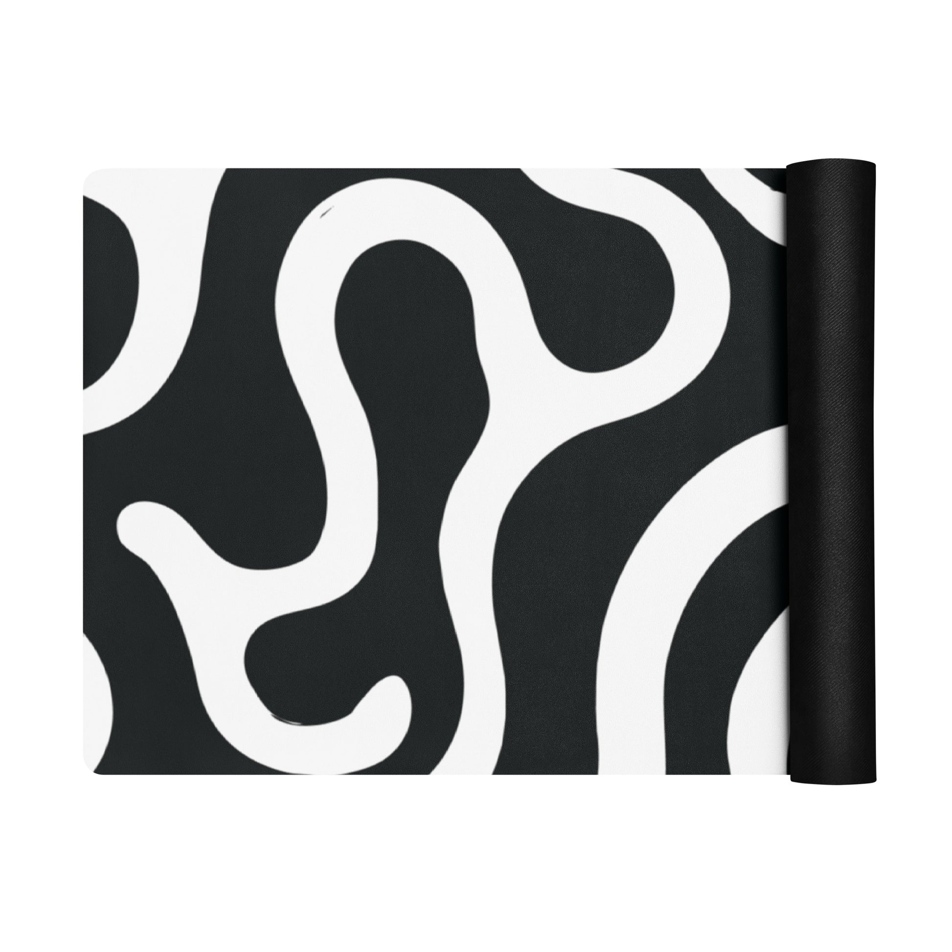 Black and White Lines Yoga Mat Stylish and Functional Comfort image 9