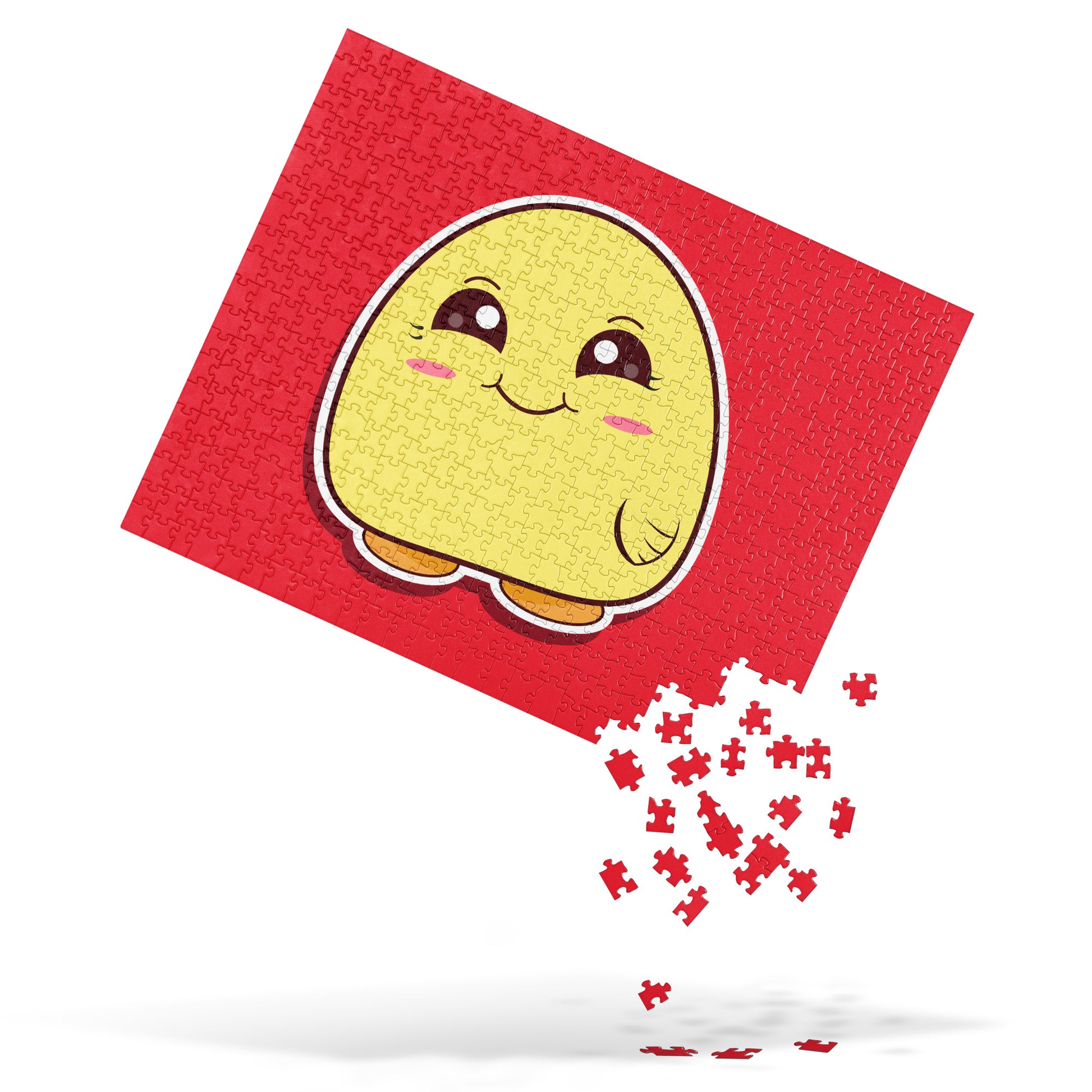Cute Yellow Blob Jigsaw Puzzle image 3