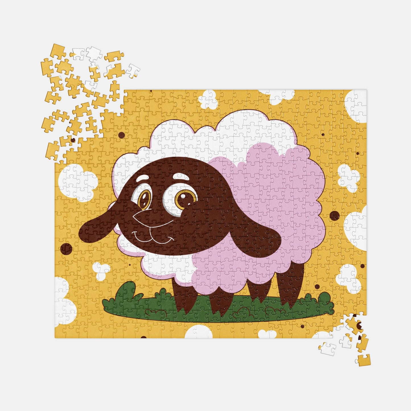 Sunny Pastures Sheep Jigsaw Puzzle image 0