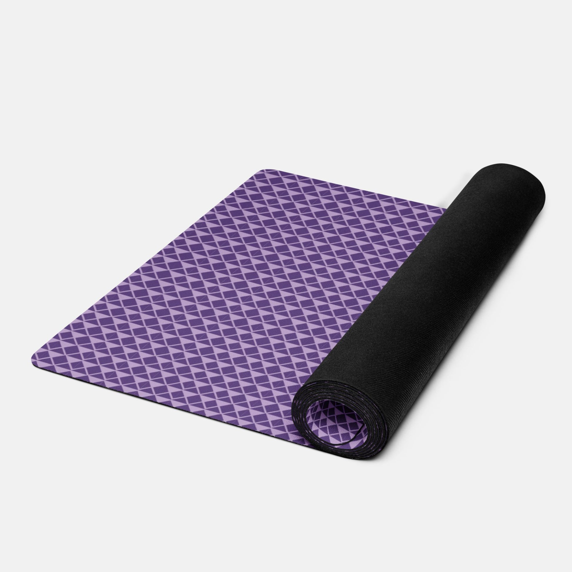 Textured Purple Yoga Mat Non-Slip and Cushioned image 0