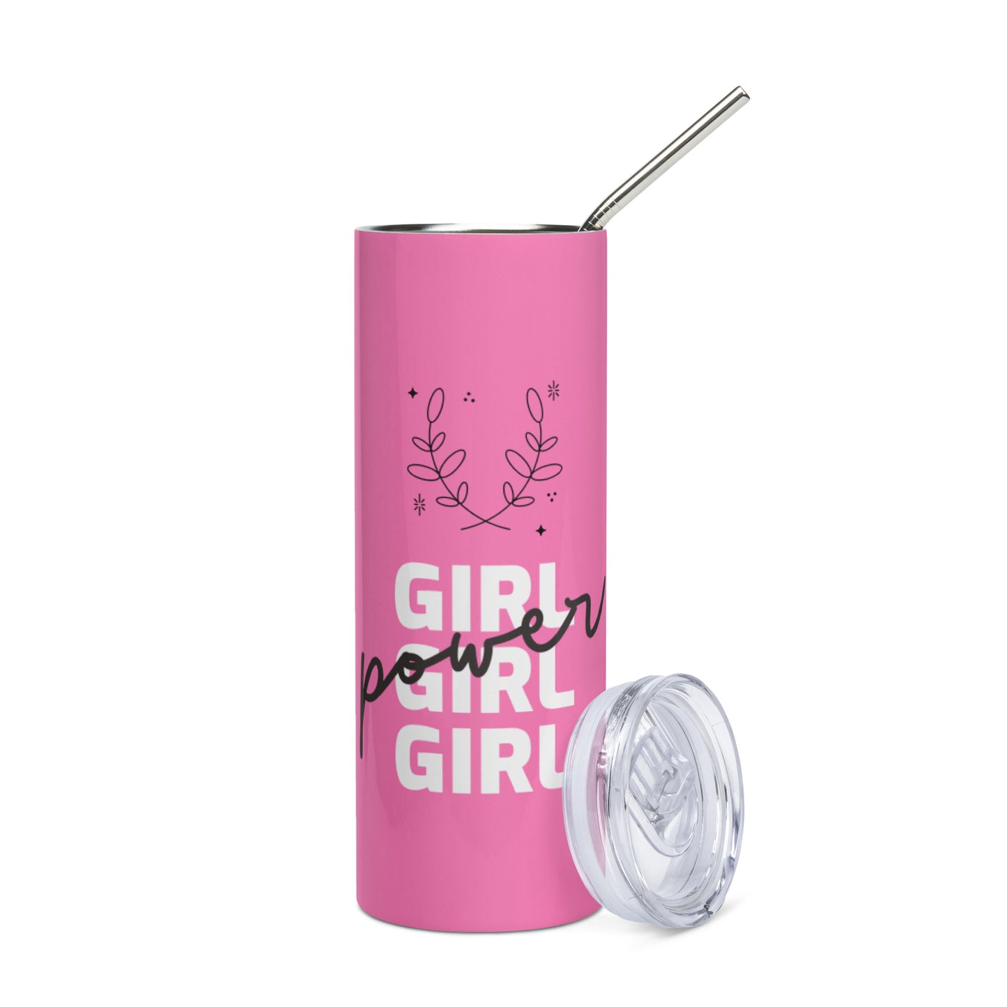 Pink Girl Power Tumbler image 2