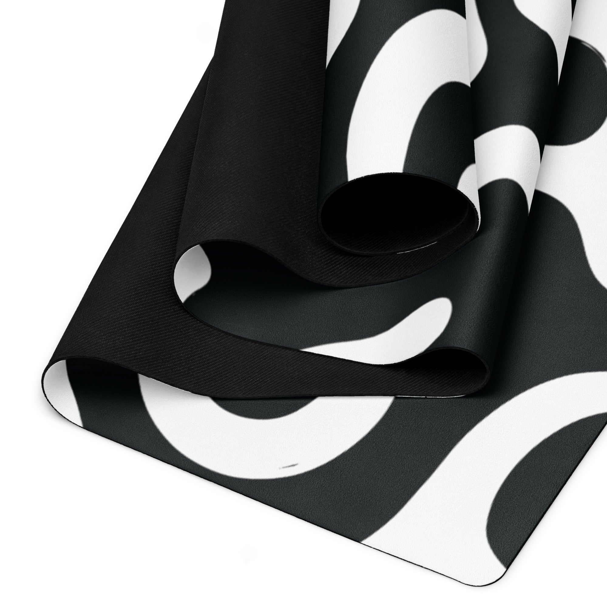 Black and White Lines Yoga Mat Stylish and Functional Comfort image 3