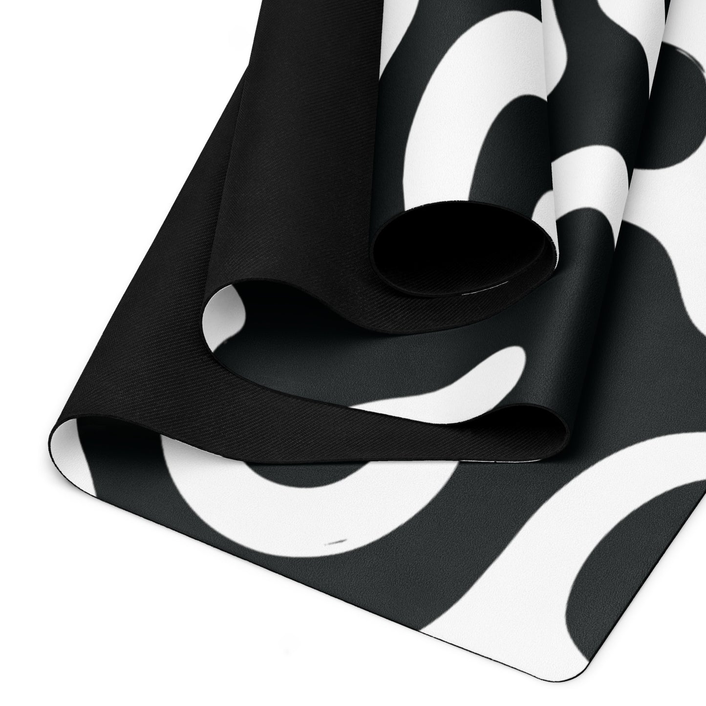 Black and White Lines Yoga Mat Stylish and Functional Comfort image 3
