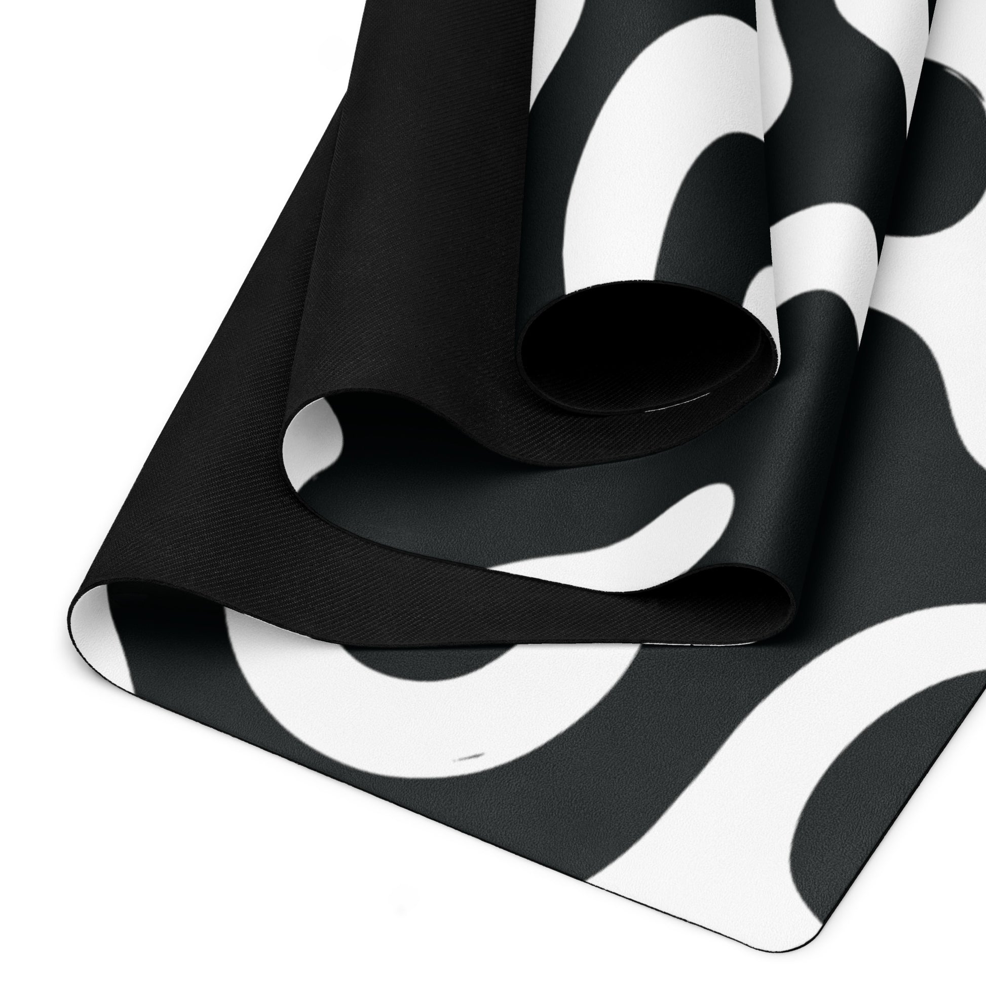 Black and White Lines Yoga Mat Stylish and Functional Comfort image 3