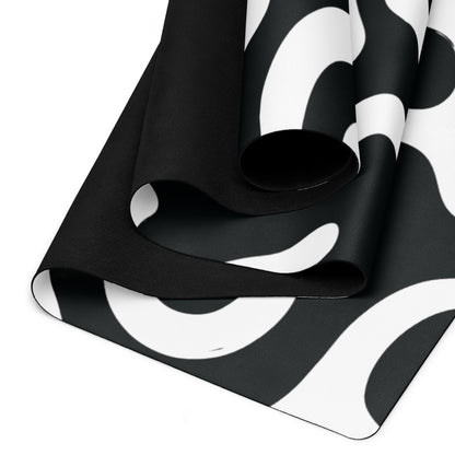 Black and White Lines Yoga Mat Stylish and Functional Comfort image 3