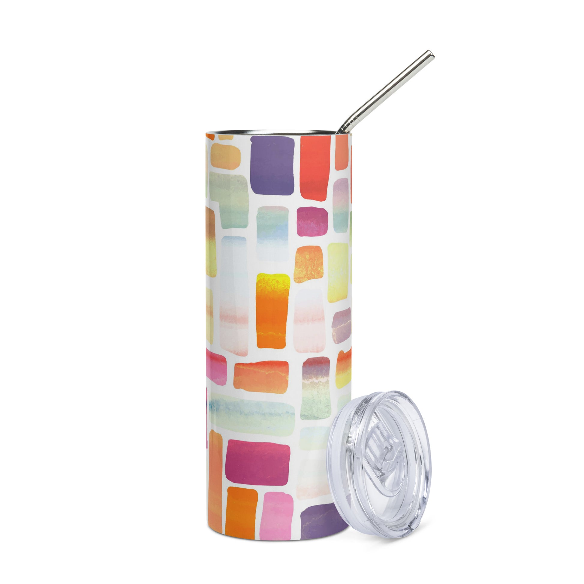 Colorful Canvas Block Tumbler image 2