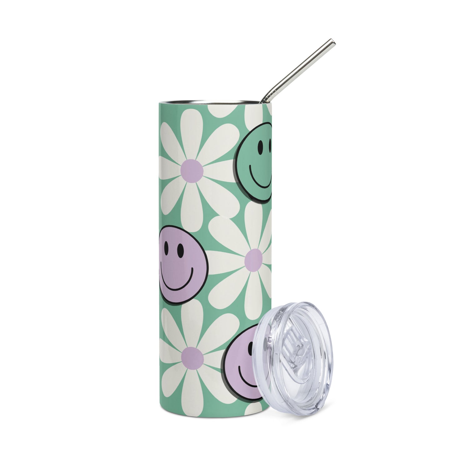 Smiling Daisy Floral Tumbler image 2