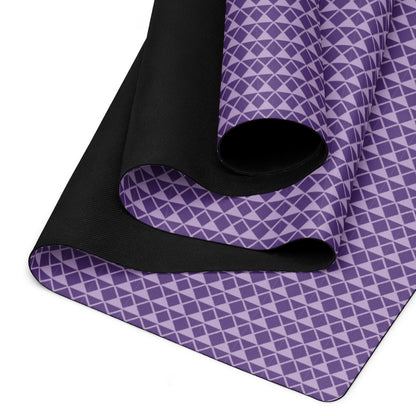 Textured Purple Yoga Mat Non-Slip and Cushioned image 5