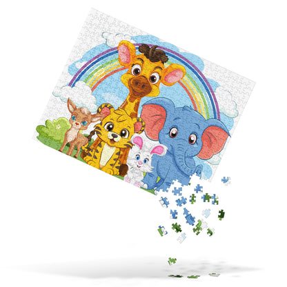 Rainbow Jungle Pals Jigsaw Puzzle image 3