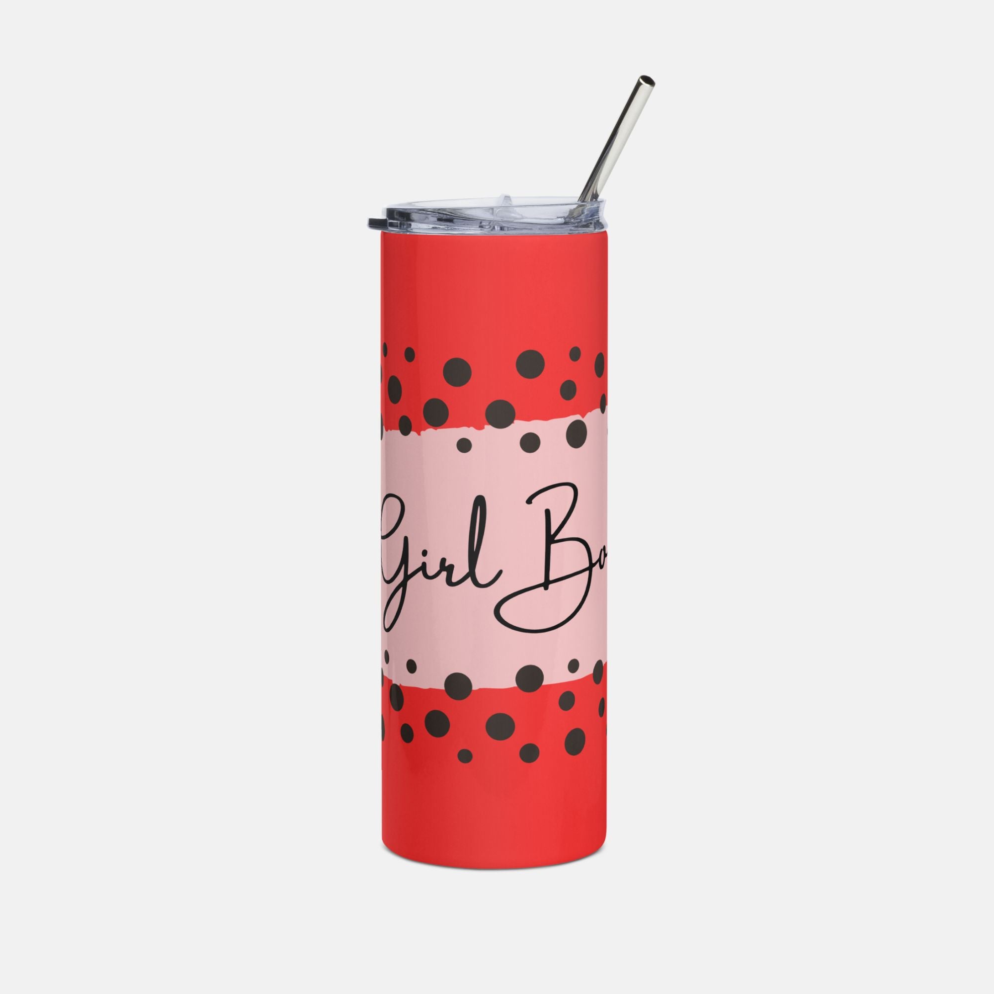 Red Girl Boss Tumbler image 0