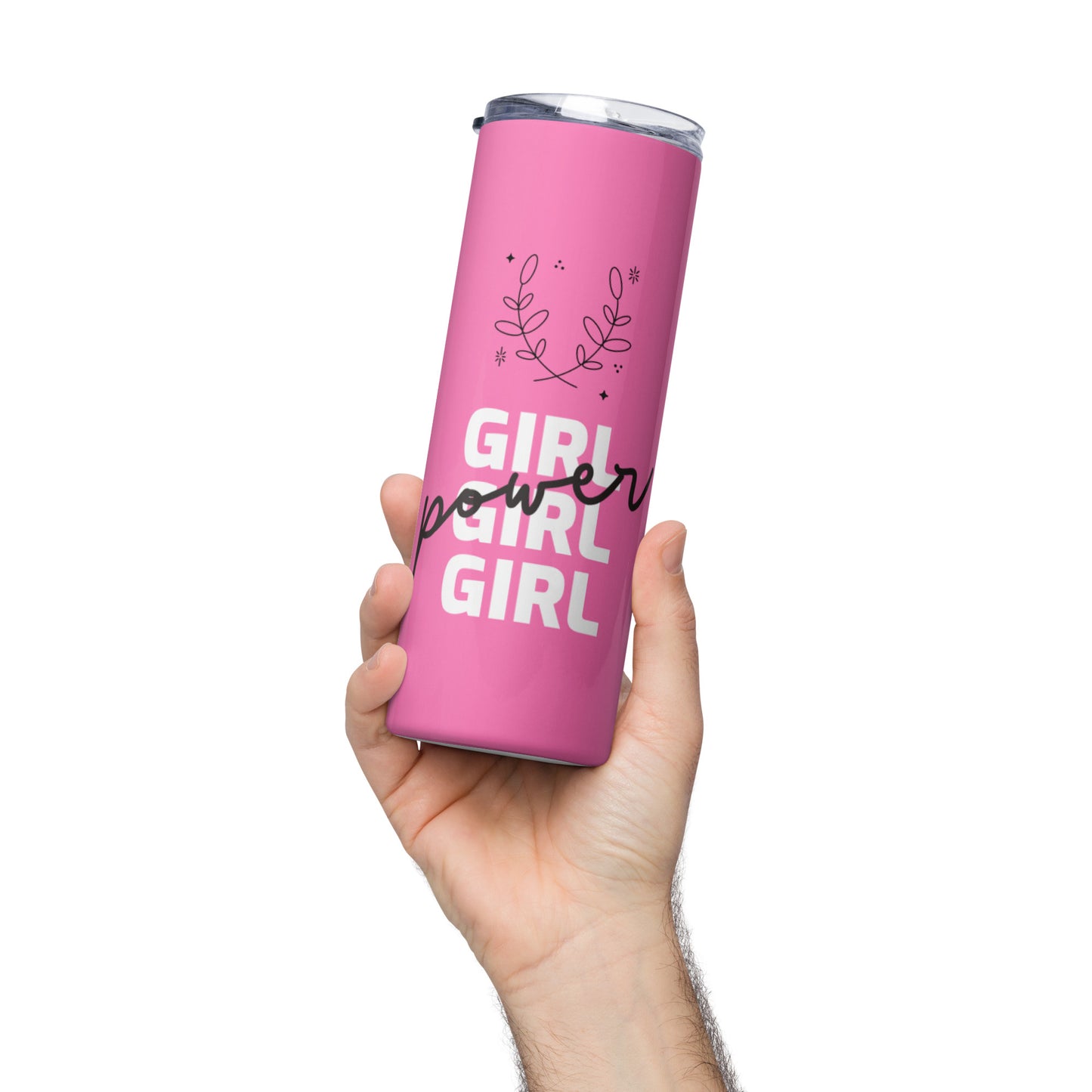 Pink Girl Power Tumbler image 3