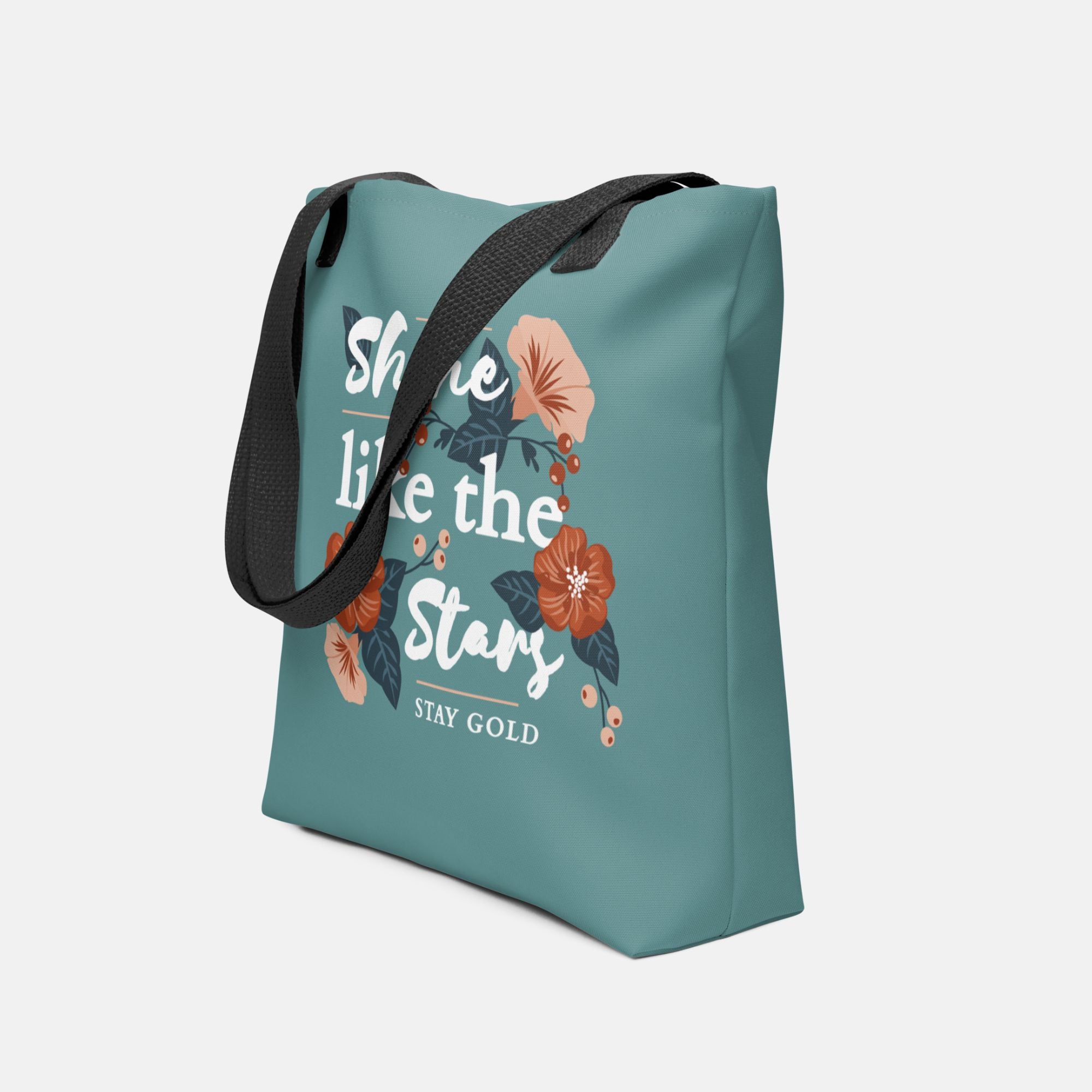 Shine Stars Floral Tote Bag image 0
