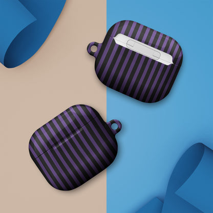 Purple Black Regal Stripe Case for AirPods® image 3