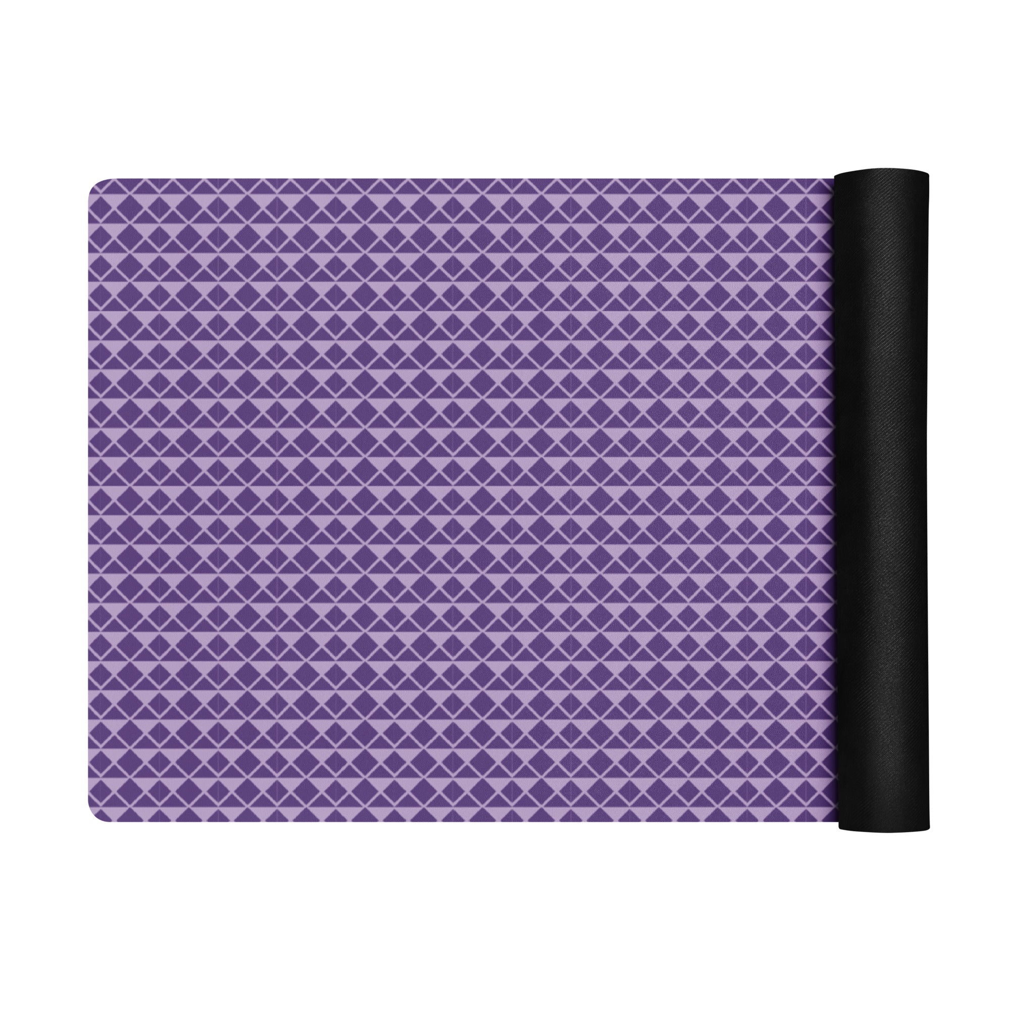 Textured Purple Yoga Mat Non-Slip and Cushioned image 9