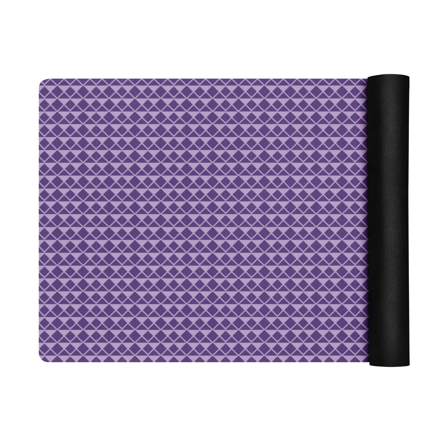 Textured Purple Yoga Mat Non-Slip and Cushioned image 9