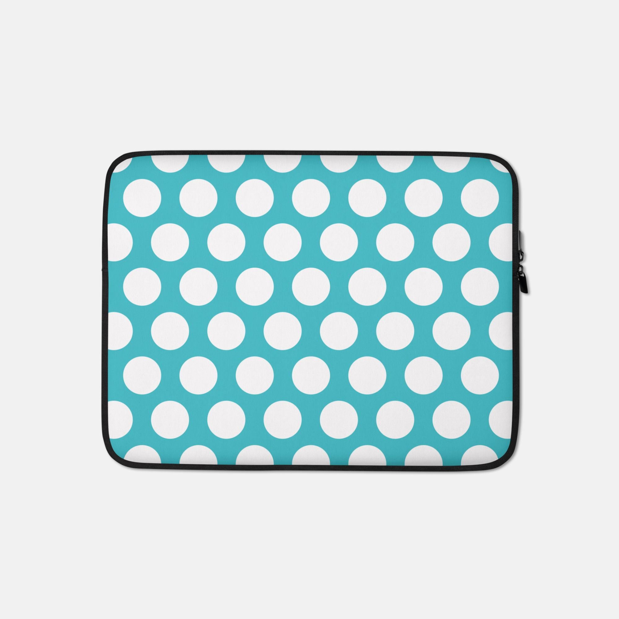 Blue Polka Dot Laptop Sleeve image 0