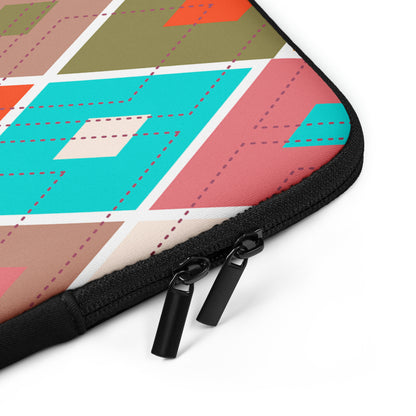 Diamond Lines Pattern Laptop Sleeve image 3
