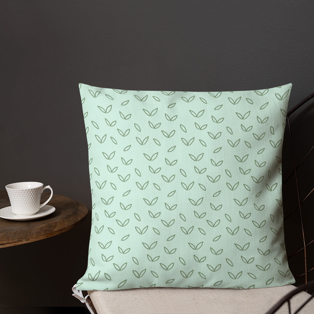 Aqua Petal Comfort Pillow - 18×18 image