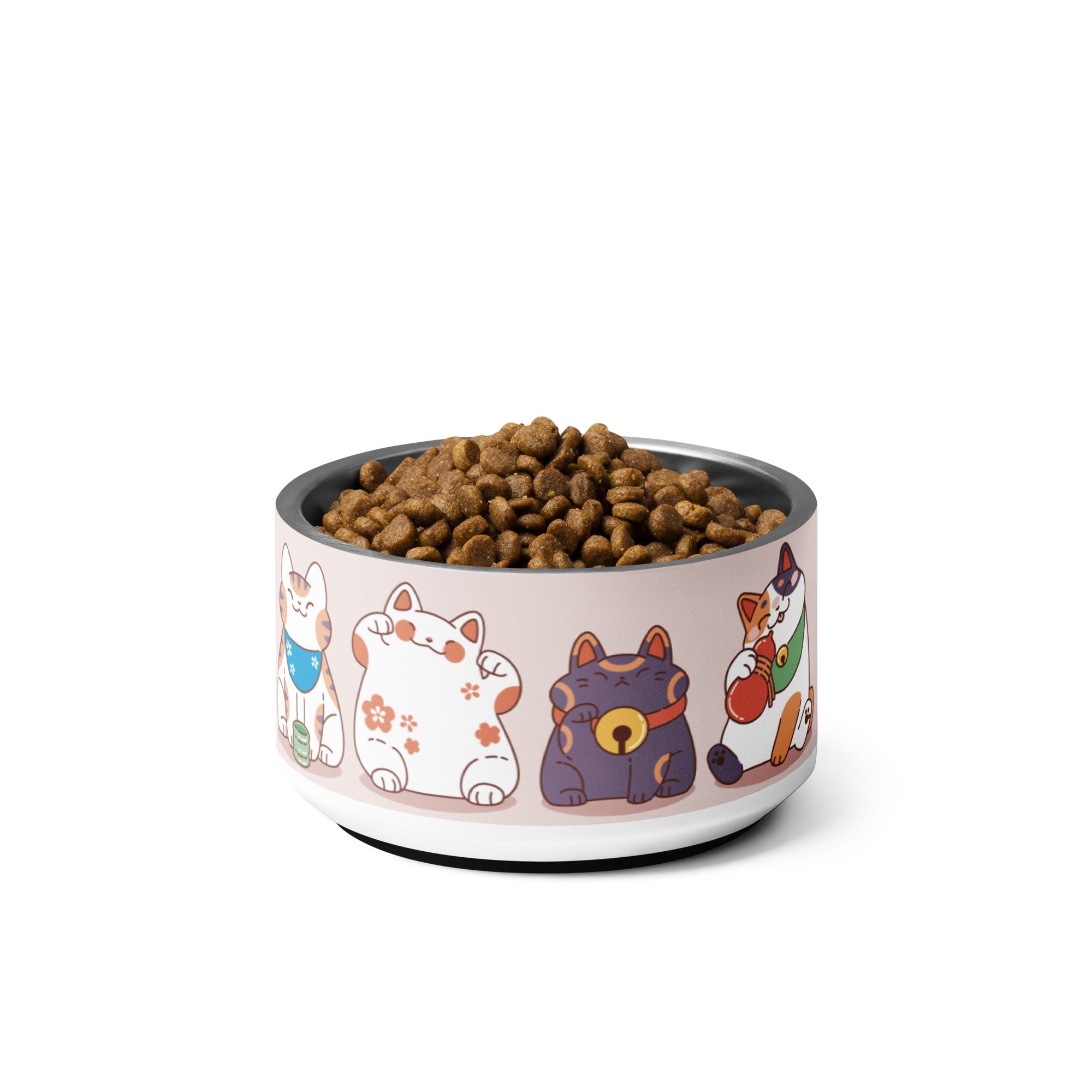 Smiling Lucky Cat Bowl - 18 oz image