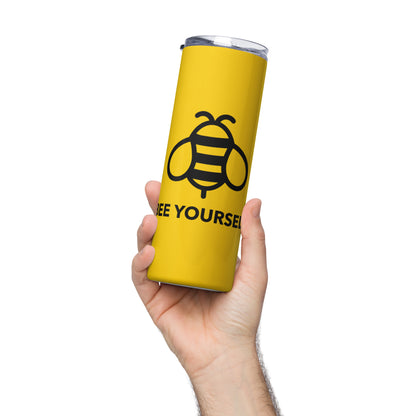 Buzzing Yellow Bee Yourself Tumbler image 3