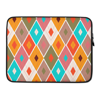 Diamond Lines Pattern Laptop Sleeve image 2
