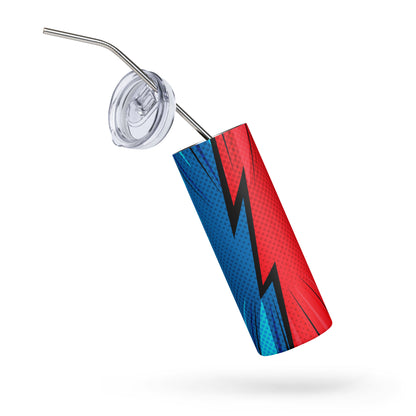 Superhero Blue &amp; Red Tumbler image 3
