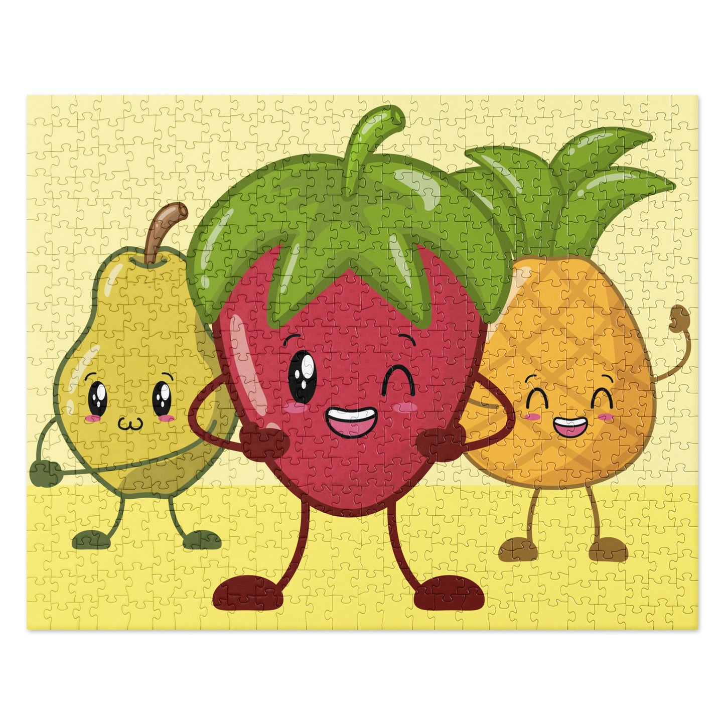 Cheerful Fruity Friends Jigsaw Puzzle image 2