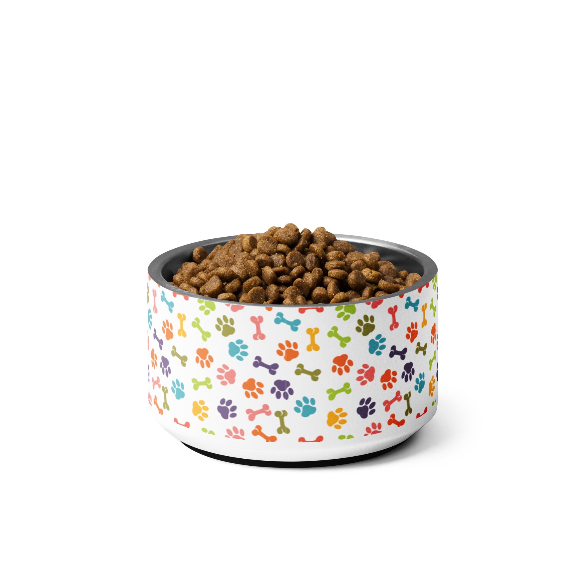 Colorful Paws and Bones Pet Bowl - 18 oz image