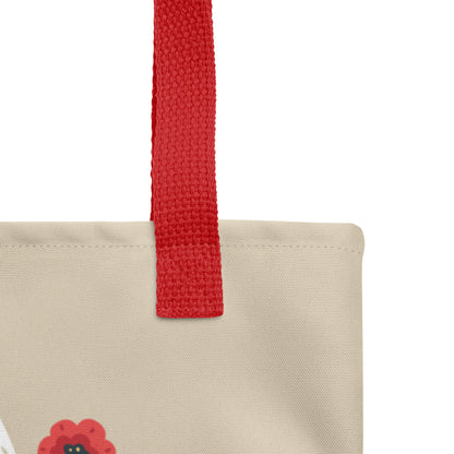 Japanese Kitsune Floral Tote Bag image 7