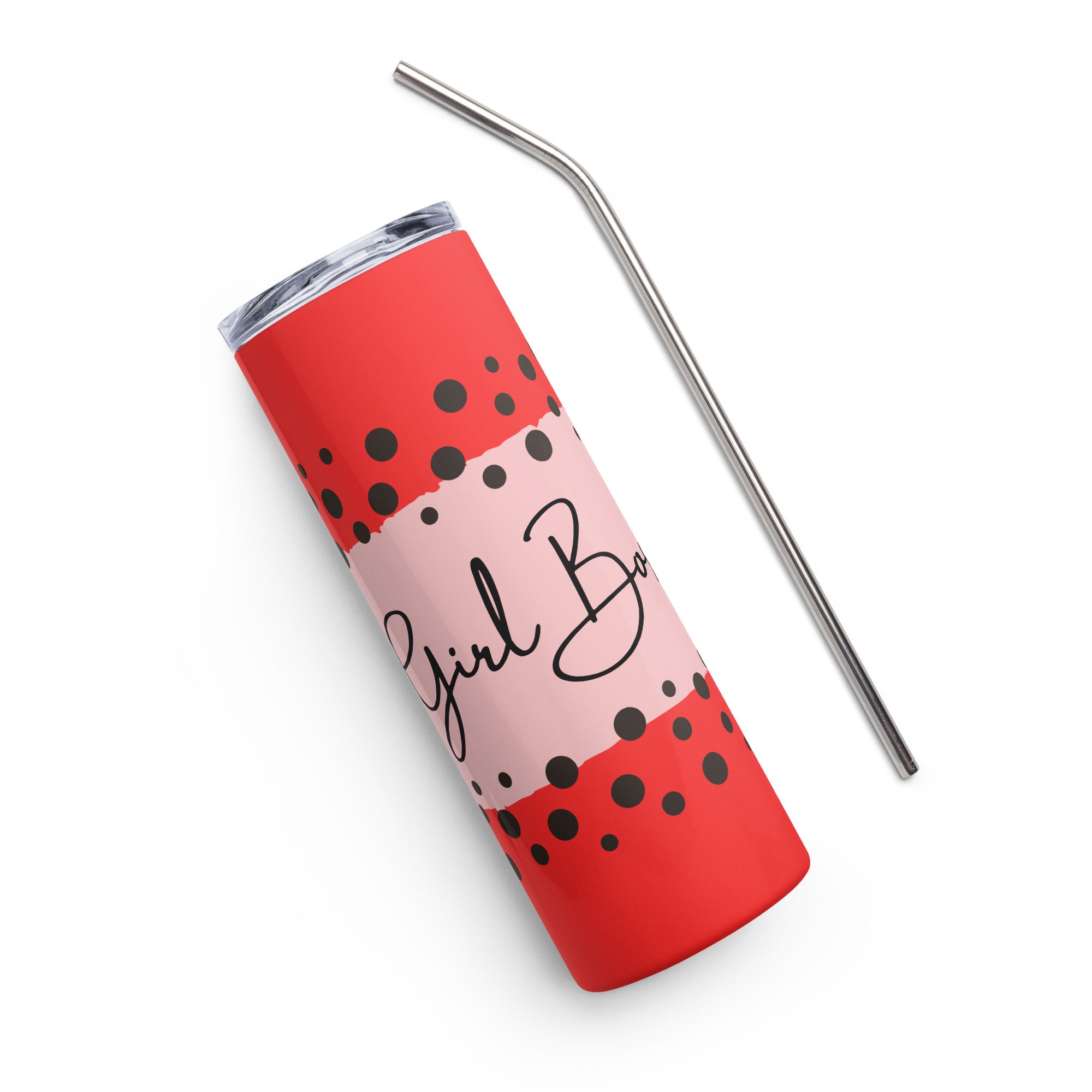 Red Girl Boss Tumbler image 1