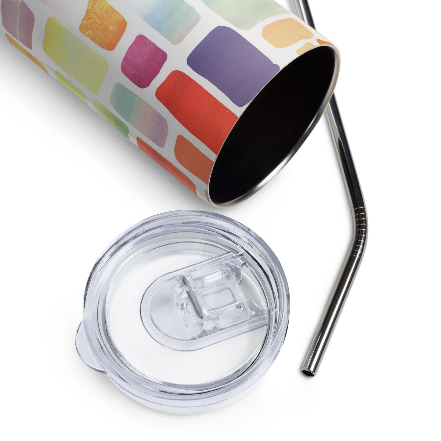 Colorful Canvas Block Tumbler image 4