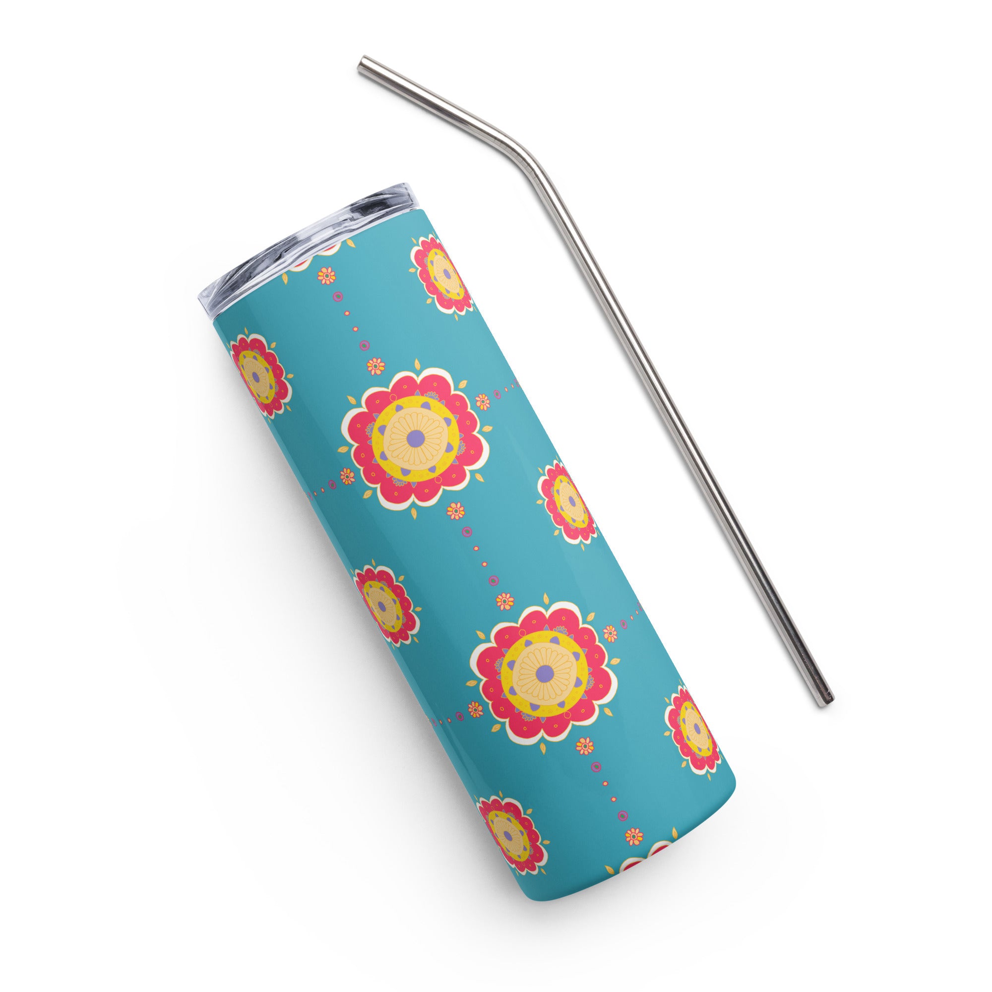 Bright Bloom Pattern Tumbler image 1