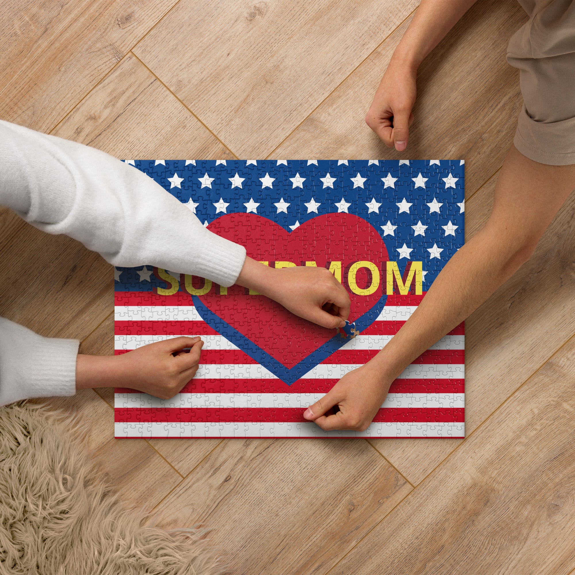 Supermom Hero Jigsaw Puzzle image 1