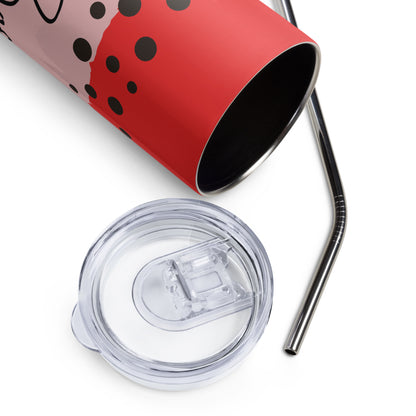 Red Girl Boss Tumbler image 4